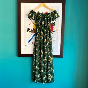 Floral Shoulder Dress